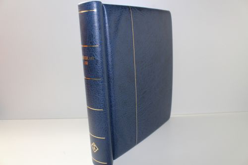 Leuchtturm, blauer Klemmbinder Luxus DL, Aufdruck "Deutschland DDR"