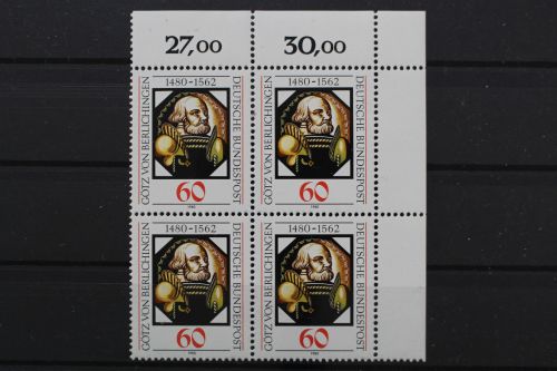 Deutschland, MiNr. 1036, 4er Block, Ecke rechts oben, postfrisch