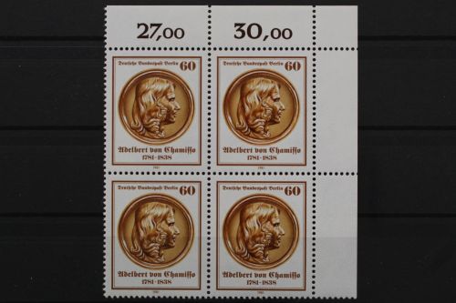 Berlin, MiNr. 638, 4er Block, Ecke rechts oben, postfrisch
