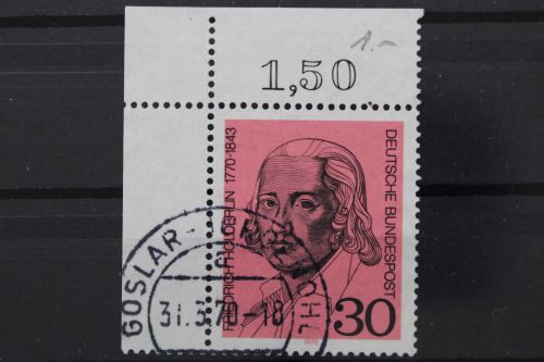 Deutschland (BRD), MiNr. 618, Ecke links oben, gestempelt
