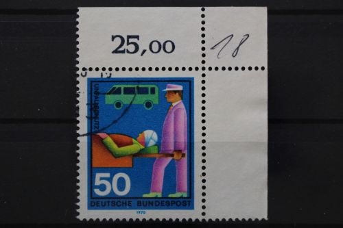 Deutschland (BRD), MiNr. 633, Ecke rechts oben, gestempelt
