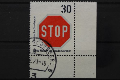 Deutschland (BRD), MiNr. 667, Ecke rechts unten, gestempelt
