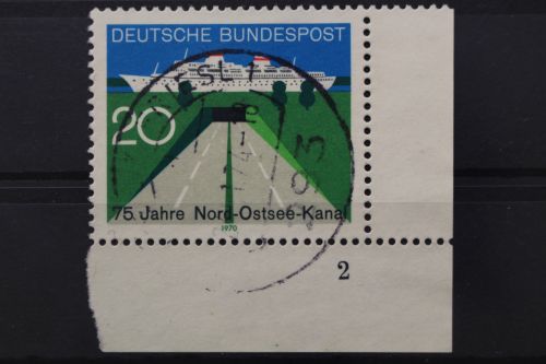 Deutschland (BRD), MiNr. 628, Ecke rechts unten, FN 2, gestempelt