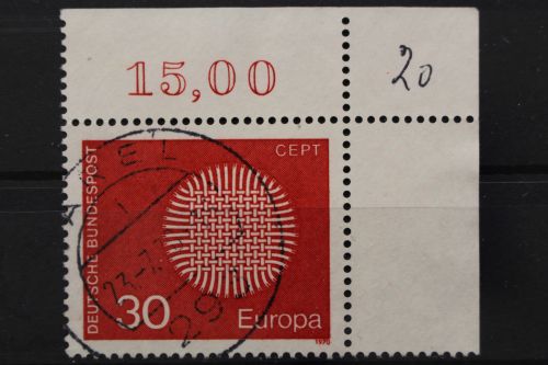 Deutschland (BRD), MiNr. 621, Ecke rechts oben, gestempelt