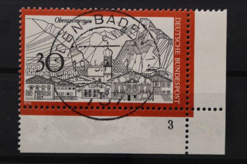 Deutschland (BRD), MiNr. 622, Ecke rechts unten, FN 3, gestempelt