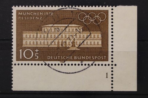 Deutschland (BRD), MiNr. 624, Ecke rechts unten, FN 1, gestempelt