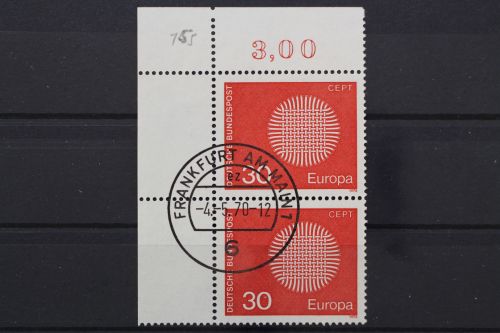 Deutschland (BRD), MiNr. 621, Paar, Ecke links oben, gestempelt