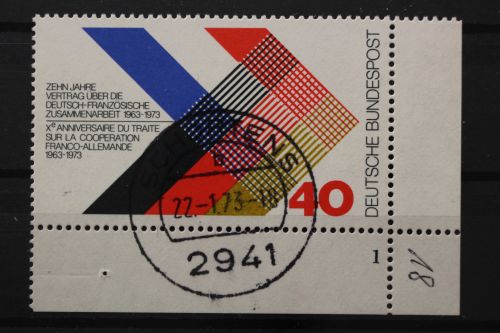 Deutschland (BRD), MiNr. 753, Ecke rechts unten, FN 1, EST