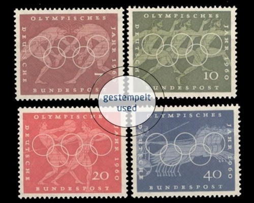 Deutschland (BRD), Michel Nr. 332-335, gestempelt