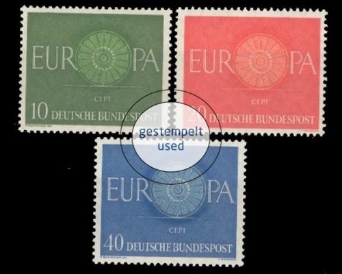 Deutschland (BRD), Michel Nr. 337-339, gestempelt
