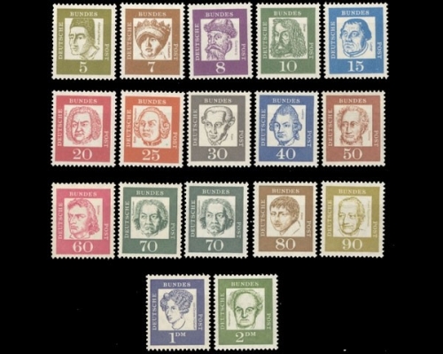 Deutschland (BRD), Michel Nr. 347-362 y, postfrisch