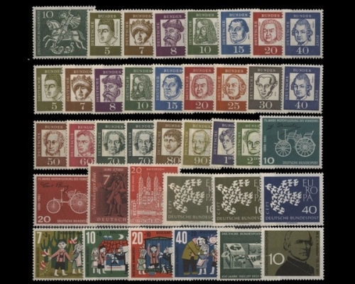 Deutschland (BRD), MiNr. 346-374, Jahrgang 1961 , postfrisch