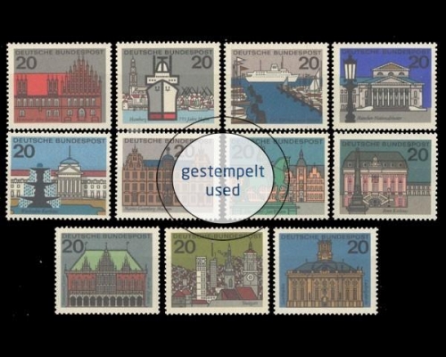 Deutschland (BRD), Michel Nr. 416-427, gestempelt
