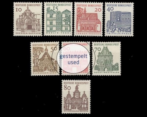 Deutschland (BRD), Michel Nr. 454-461, gestempelt