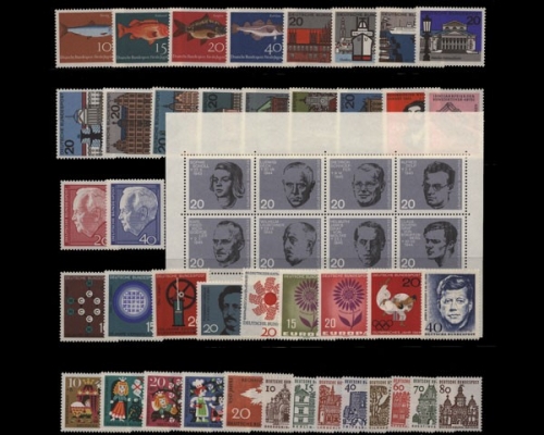 Deutschland (BRD), MiNr. 412-461, Jahrgang 1964 , postfrisch