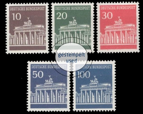 Deutschland (BRD), Michel Nr. 506-510, gestempelt