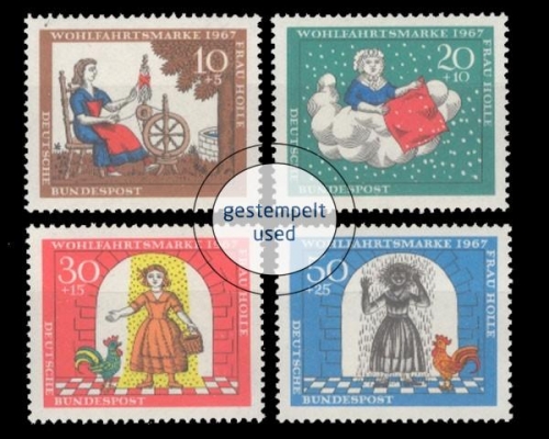 Deutschland (BRD), Michel Nr. 538-541, gestempelt