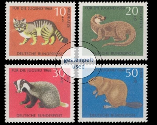Deutschland (BRD), Michel Nr. 549-552, gestempelt
