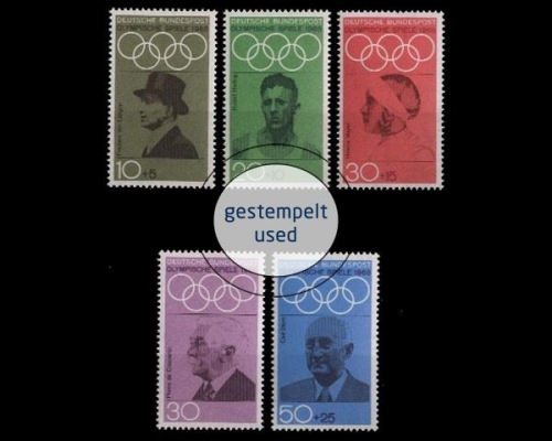 Deutschland (BRD), Michel Nr. 561-565, gestempelt