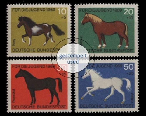 Deutschland (BRD), Michel Nr. 578-581, gestempelt
