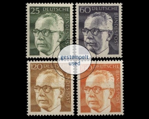 Deutschland (BRD), Michel Nr. 689-692, gestempelt