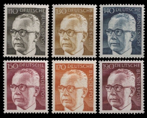 Deutschland (BRD), Michel Nr. 727-732, postfrisch