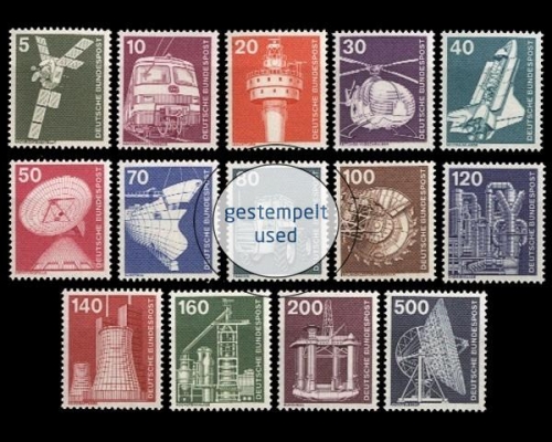 Deutschland (BRD), Michel Nr. 846-859, gestempelt