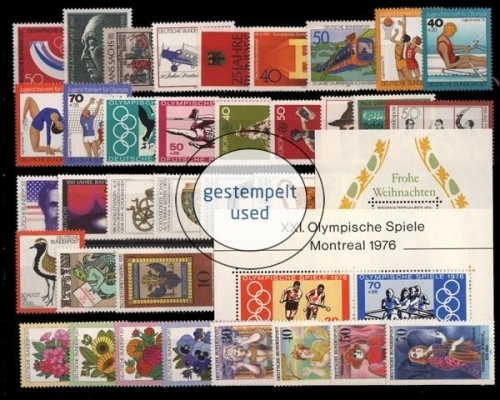 Deutschland (BRD), MiNr. 875-Block 13, Jahrgang 1976, gestempelt