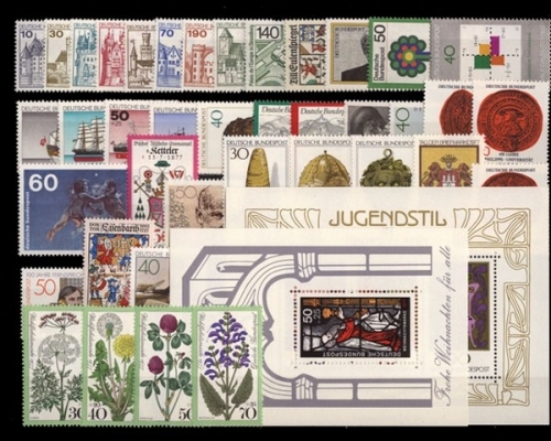 Deutschland (BRD), MiNr. 913-Block 15, Jahrgang 1977, postfrisch