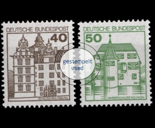 Deutschland (BRD), Michel Nr. 1037-1038 A I, gestempelt