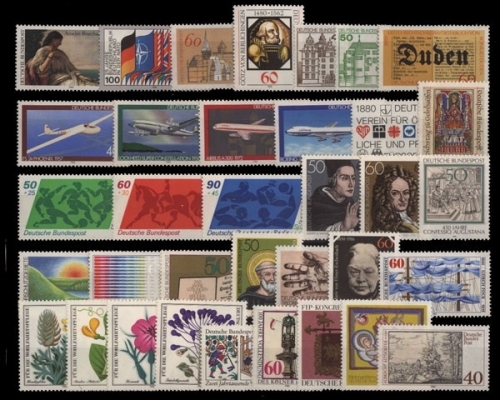 Deutschland (BRD), MiNr. 1033-1067, Jahrgang 1980, postfrisch