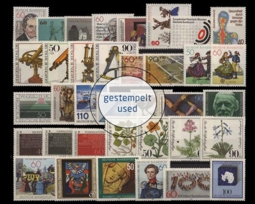 Deutschland (BRD), MiNr. 1082-1117, Jahrgang 1981, gestempelt
