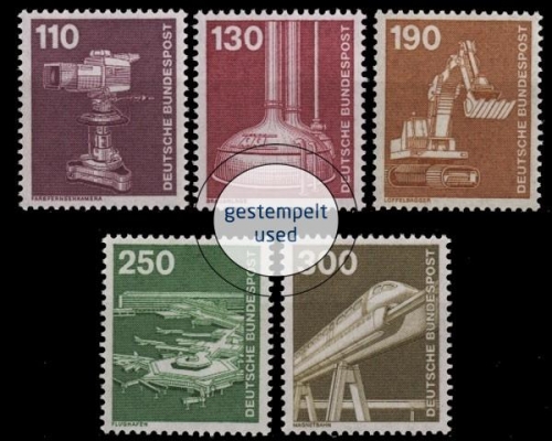 Deutschland (BRD), Michel Nr. 1134-1138, gestempelt