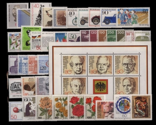 Deutschland (BRD), MiNr. 1118-1161, Jahrgang 1982, postfrisch