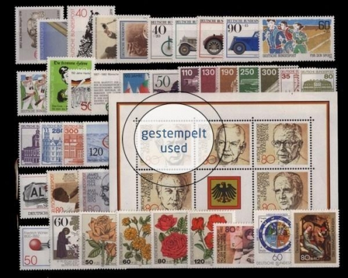 Deutschland (BRD), MiNr. 1118-1161, Jahrgang 1982, gestempelt