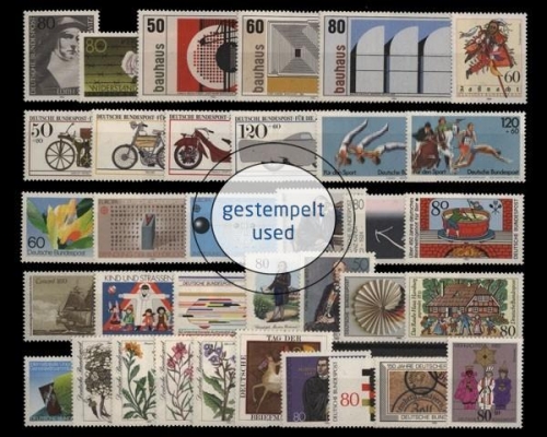 Deutschland (BRD), MiNr. 1162-1196, Jahrgang 1983, gestempelt
