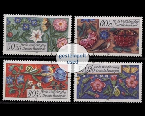 Deutschland (BRD), Michel Nr. 1259-1262, gestempelt