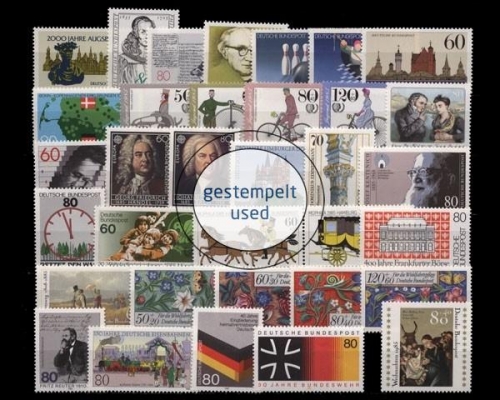 Deutschland (BRD), MiNr. 1234-1267, Jahrgang 1985, gestempelt