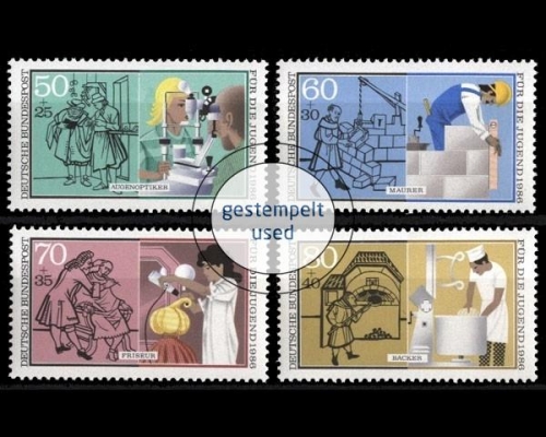 Deutschland (BRD), Michel Nr. 1274-1277, gestempelt