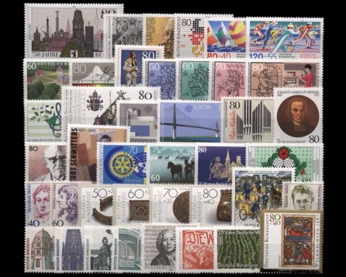 Deutschland (BRD), MiNr. 1306-1346, Jahrgang 1987, postfrisch