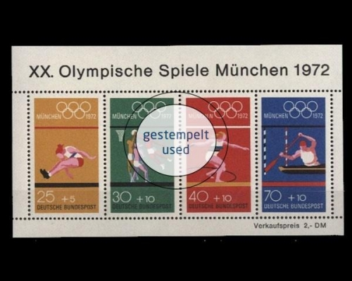Deutschland (BRD), Block 8, gestempelt