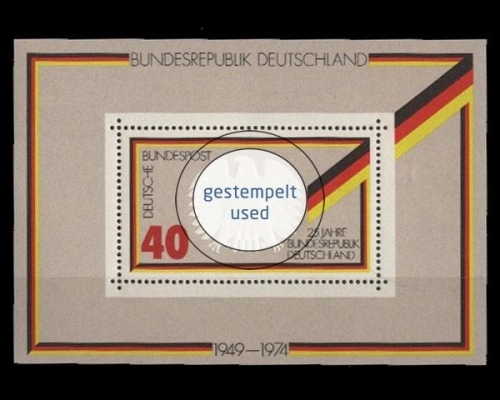 Deutschland (BRD), Block 10, gestempelt