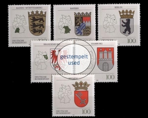 Deutschland (BRD), Michel Nr. 1586-1591, gestempelt