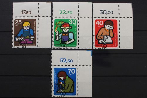Deutschland (BRD), MiNr. 800-803, Ecken rechts oben, gestempelt