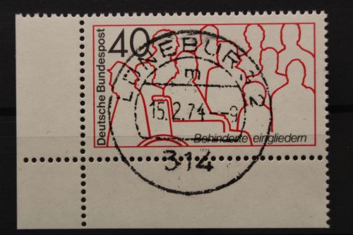 Deutschland (BRD), MiNr. 796, Ecke links unten, EST