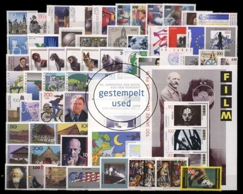 Deutschland (BRD), MiNr. 1772-1833, Jahrgang 1995, gestempelt