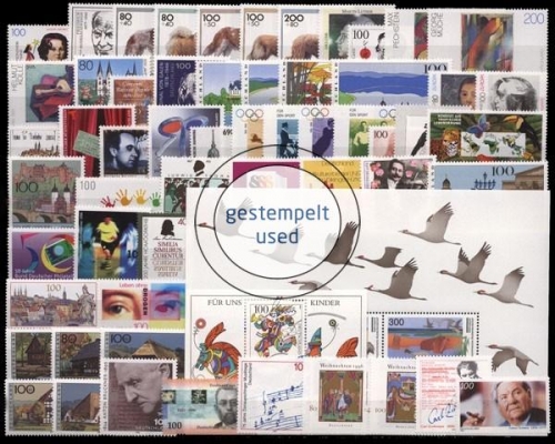 Deutschland (BRD), 1834-1894, Jahrgang 1996, gestempelt