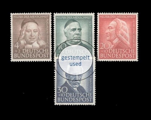 Deutschland (BRD), Michel Nr. 173-176, gestempelt