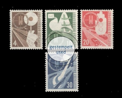 Deutschland (BRD), Michel Nr. 167-170, gestempelt