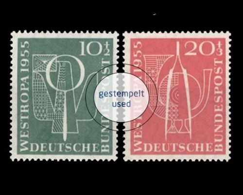 Deutschland (BRD), Michel Nr. 217-218, gestempelt